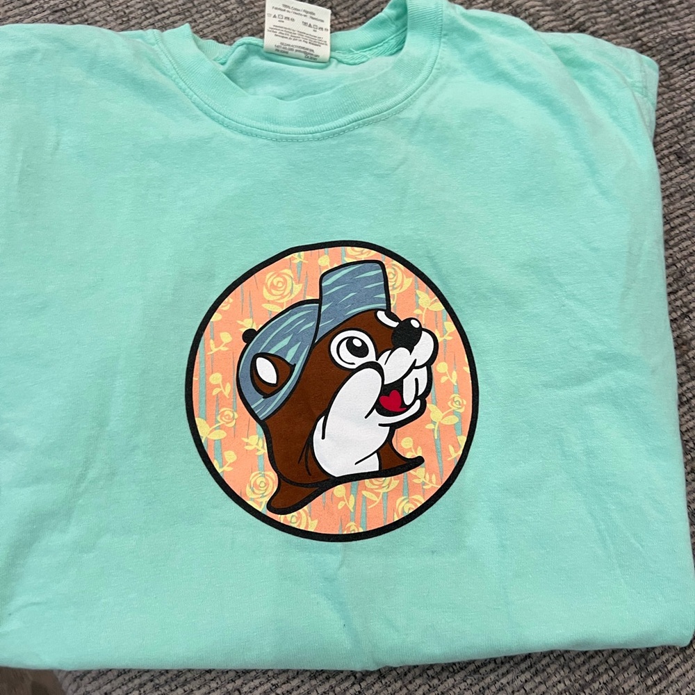Comfort Colors Blue Bucees Graphic T-Shirt Clothing